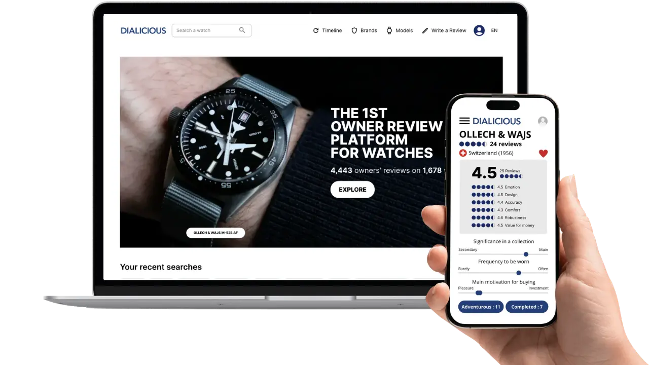 Dialicious on desktop and mobile