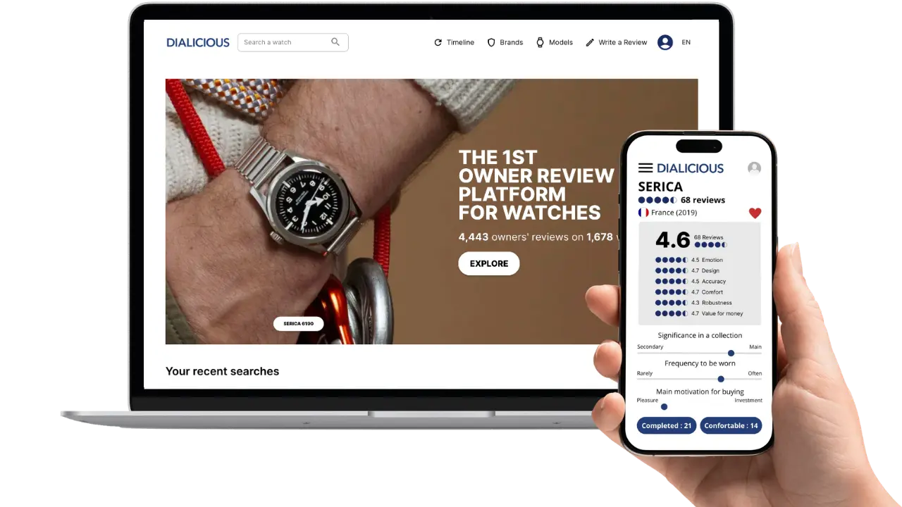 Dialicious on desktop and mobile